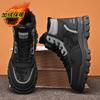 Winter New Men's Boots Warm Plush High Top Lace Up Casual Outdoor Anti Slip Fashion Plus Size 46 Camouflage Short Boots