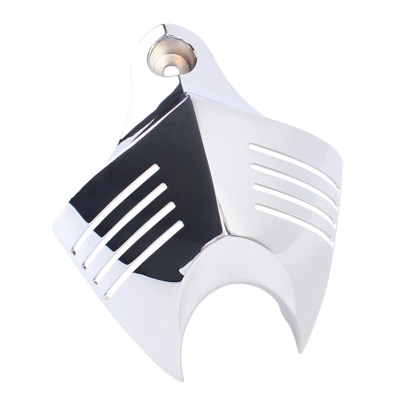 Mptprcycle Chrome Twin Horn Cover Cowbell For Harley Big Twins V-Rods 1992-2020