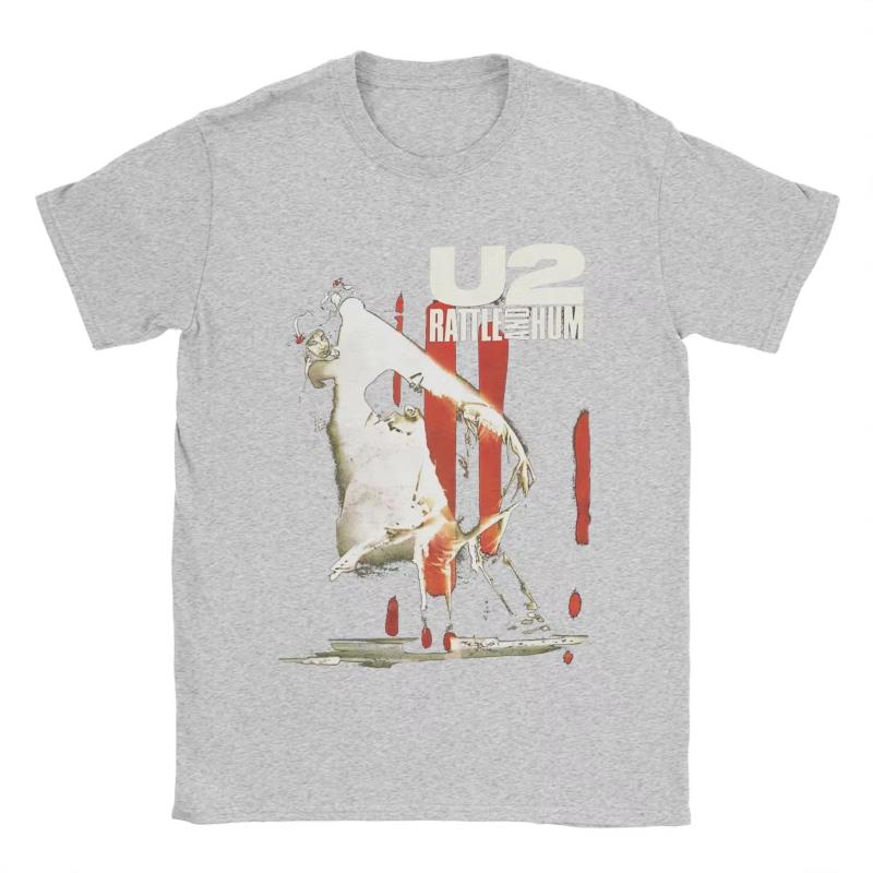 U2 Band T Shirts Unisex Cotton Casual TShirt O Neck Tee Shirt Short Sleeve Clothing 