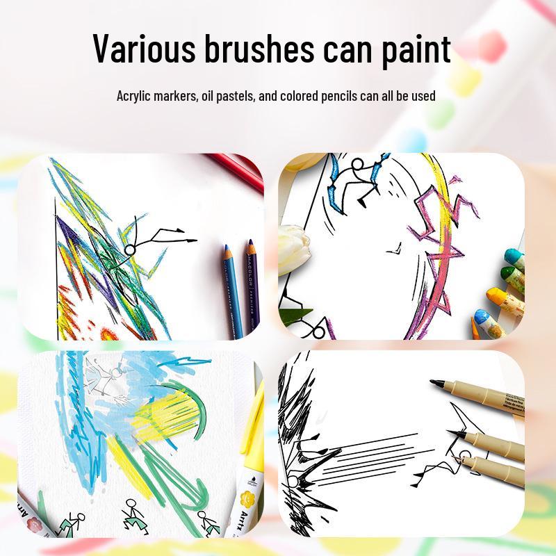 Stickman Tracing & Fighting Flipbook: Children's Comic & Coloring Tutorial