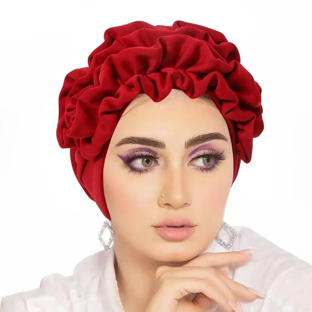 Women Sequin Knotted Turban Indian Hat Muslim Hijab Beanie Bonnet Hair Loss Headscarf Chemo Cap Headwear Bandanas Turbante Mujer