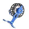 Left-Handed Ice Fishing Reel Full Metal Skeleton Aluminium 39g Lightweight with Unloading Force Adjustment for Ice Fishing Enthusiasts