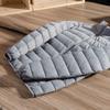 Giacca Leggera in Piuma da Uomo - Calda, Collo Alto, Giacca Invernale con Cappuccio Casual e Versatile