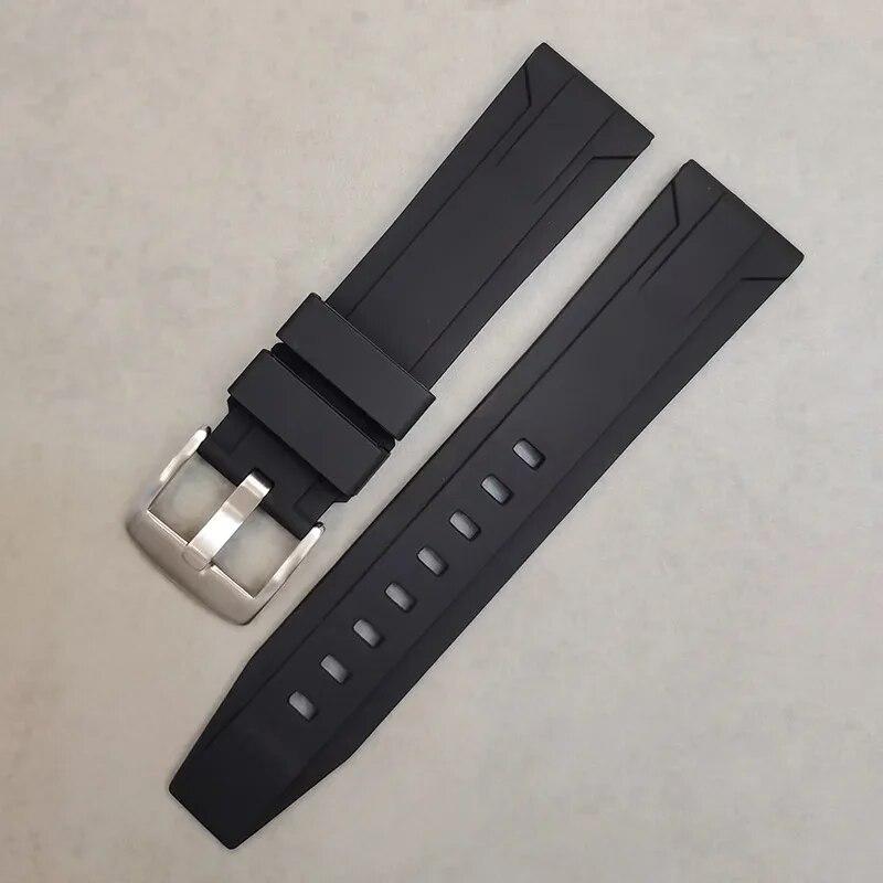 

Универсальный резиновый ремешок 22/24/26 мм, пряжка из нержавеющей стали, мужской мягкий спортивный водостойкий силиконовый сменный ремешок для часов, аксессуары 26mm