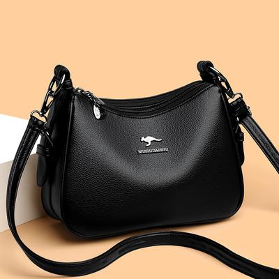 2025 New Femininity Elegant Simple Classic Soft Leather Texture Large Capacity Commuting Versatile Casual Shoulder Bag