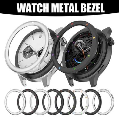 Metallram och Filmskyddsset för Xiaomi Watch med eSIM/S4 Skyddsskal Tillbehör Fodral W Y3E5