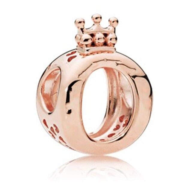 New Zircon Crown Pendant Bead Safety Chain Fit Original Fashion Charms Silver Color Bracelet Women Girl Jewelry Custom