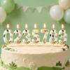 Dschungel Zahlen Geburtstagskerze 0-9 Tierdruck Digitaler Kuchenaufsatz Thema Geburtstagsparty Kuchen Dekorationszubehör