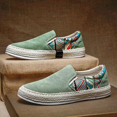 Ice Shoes Men's Spring and Summer Breathable Thin Men's Canvas Shoes Casual Board Shoes One Pedal Soft Sole Non-slip Versatile