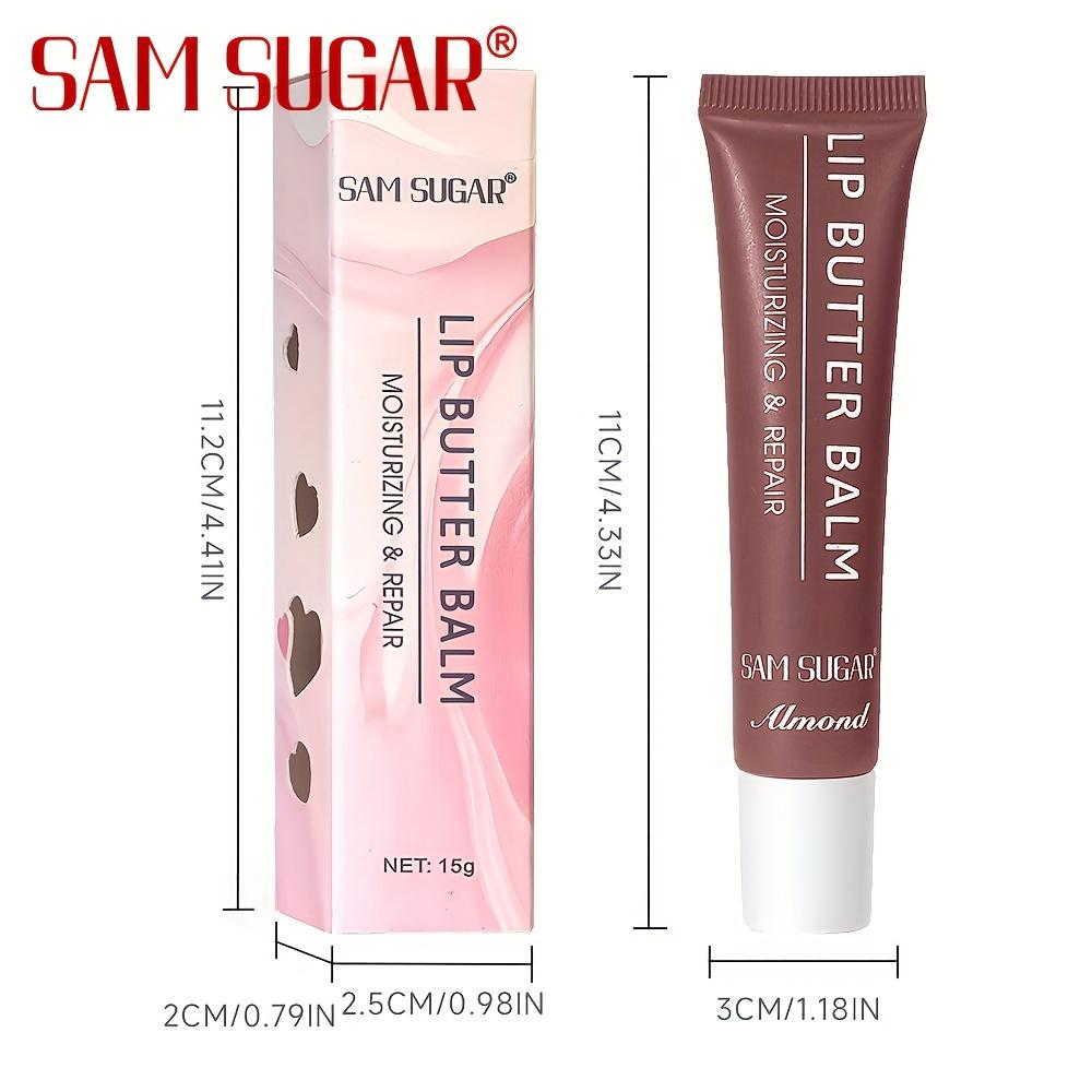 SAM SUGAR 5 Colori Burrocacao Idratante Specchio Lucidalabbra Rosa Labbra Guava Vaniglia Torta al Caffè Odore Rossetto Olio Trasparente Trucco