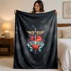 Coperta in Flanella con Stampa Bon Jovi Morbida e Leggera Coperta Plaid in Peluche per Letto Divano Uso Domestico
