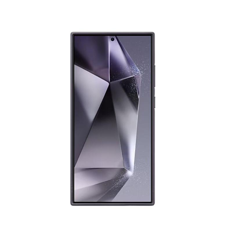 Original Samsung Galaxy S24 Ultra 5G Vegan Leather Phone Cover Case Soft Silky Protective Leather Case Cover