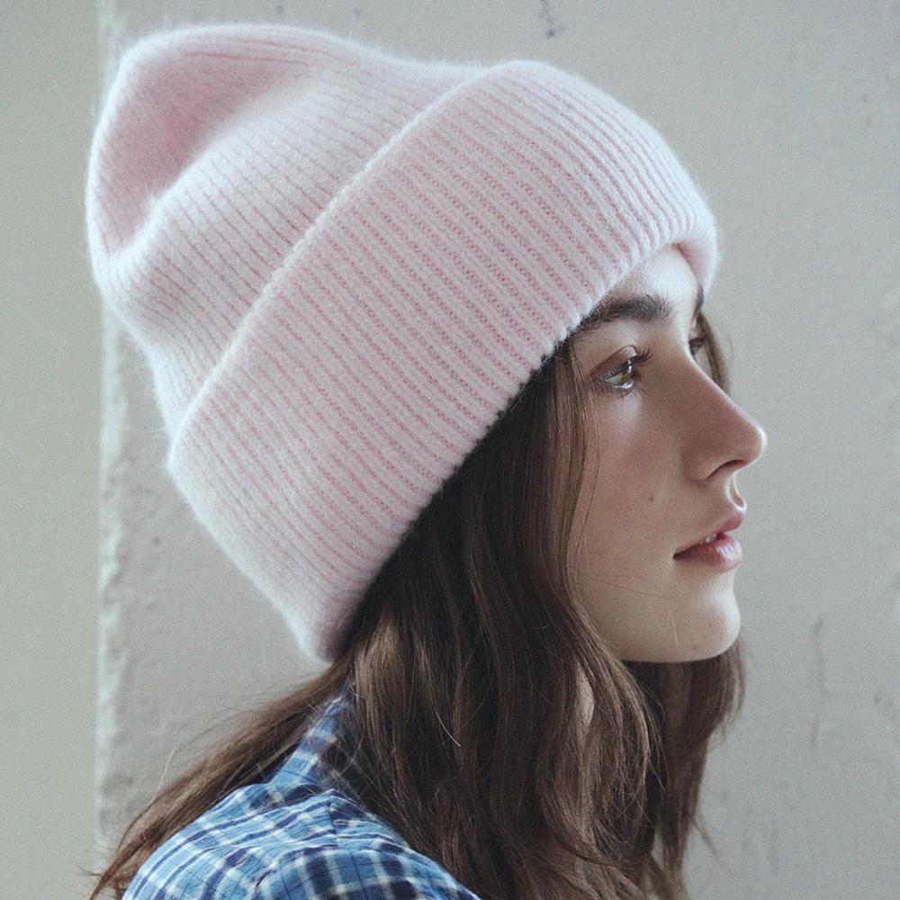 Meleuhen Unisex Angora Knit Beanie_9Color