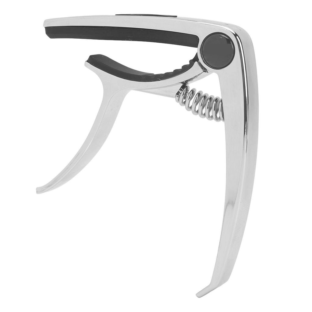 Guitar Capo 3 In 1 Multifunctional Zinc Alloy Rubber Pad Electric Guitar Capo with Pick for Banjo
