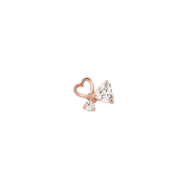 Lloyd Heart Cubic Tragus 10K Gold Half Piercing Lptj2028T