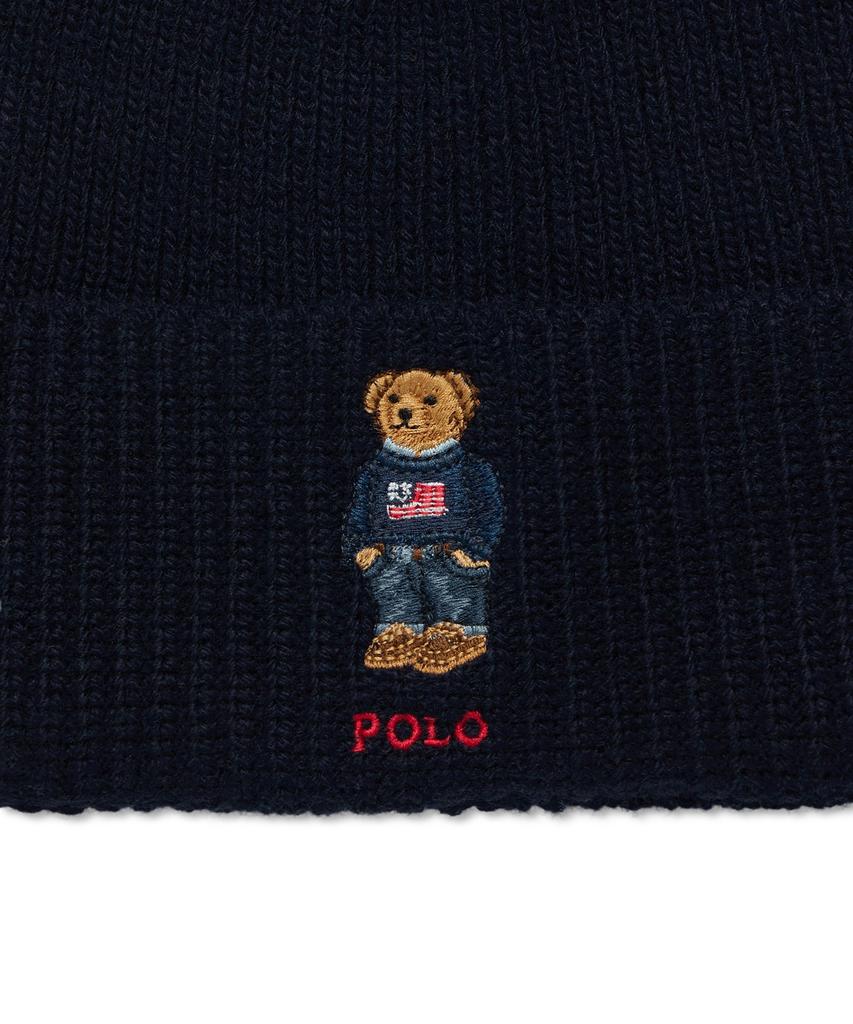 POLO RALPH LAUREN Polo Bare Wool Blend Beanie - Navy