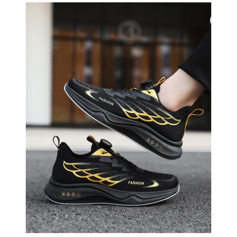 Big Size Men Breathable Mesh Rotating Buckle Sports Casual Fashion Sneakers