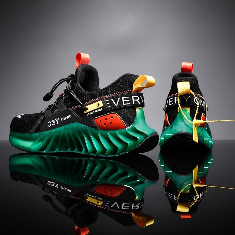 High Street Blade Warrior Sneakers Men Fashion Reflective Outdoor Leisure Sports Shoes High Quality Breathable Walking Shoes Man