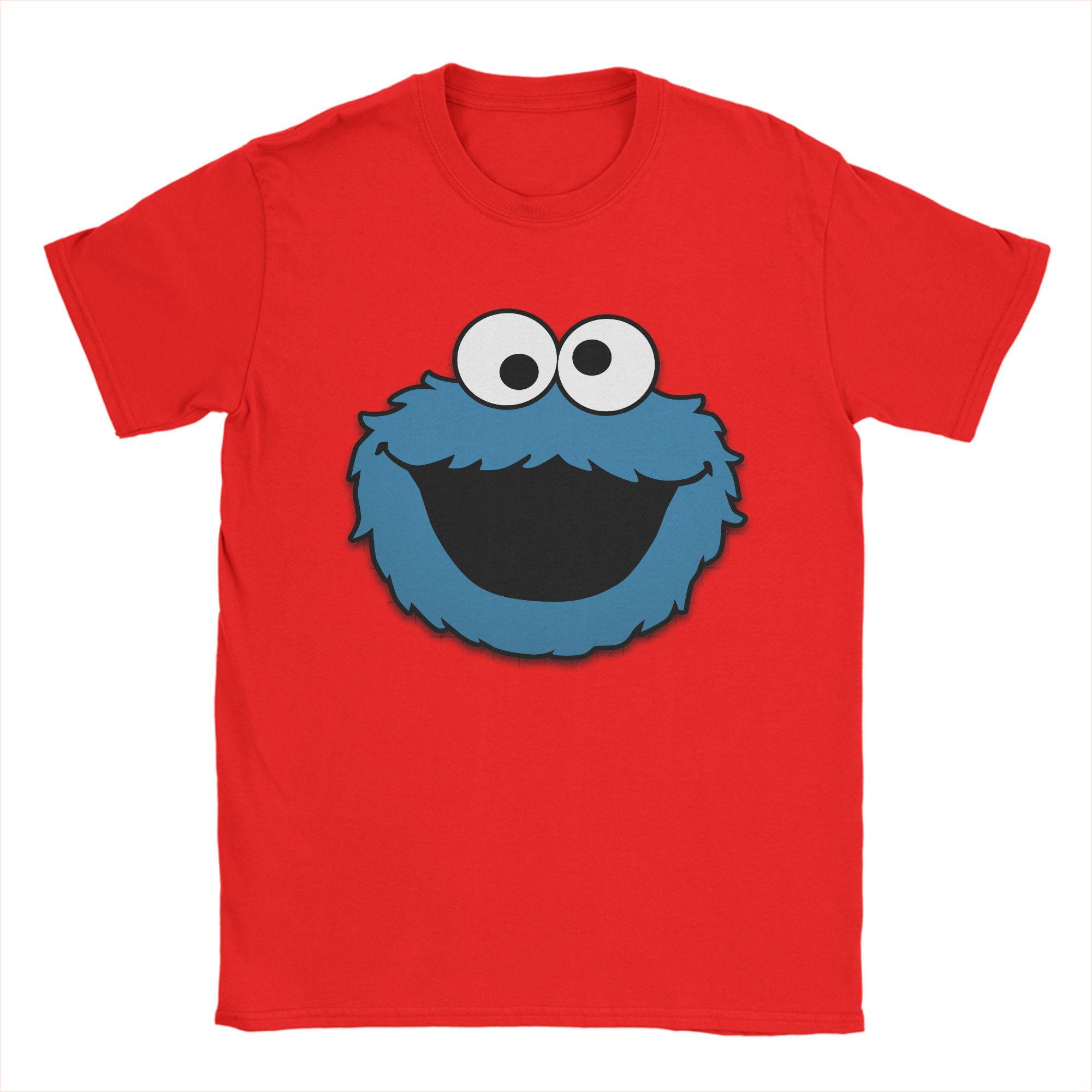 

Unisex Women Cookie Monster Sesames Streets T Shirt Cartoon Cotton Clothing Novelty Short Sleeve O Neck Tees New Arrival TShirts S