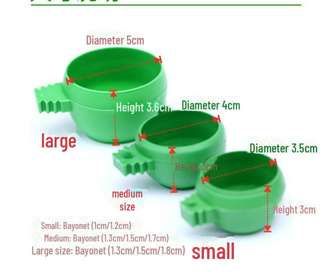 

Универсальный набор мисок для корма и воды для птичьей клетки Medium Bird Feed Trough - 1 Piece (Bulk)