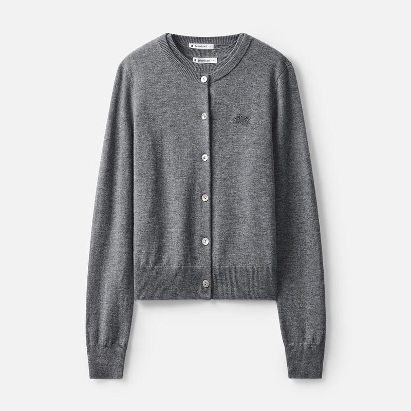 Broadcast Women's 100% Wool Knit Cardigan BDR3UD1936