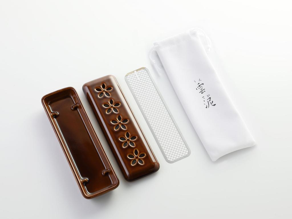 This Stylish Incense Holder Can Be Horizontally and Provides a Calming a Ceramic Product Designed with Safety In Atmosphere. It's Mind. (Rust Color)