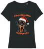 Womens DOBERMAN Pinscher Christmas T-Shirt Mens Womens Tees Top Santa Hat Dog Woof Wishes Ladies Pet