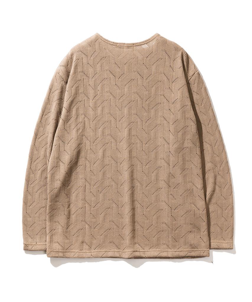 VASTIC Comb Pattern Knit_Beige