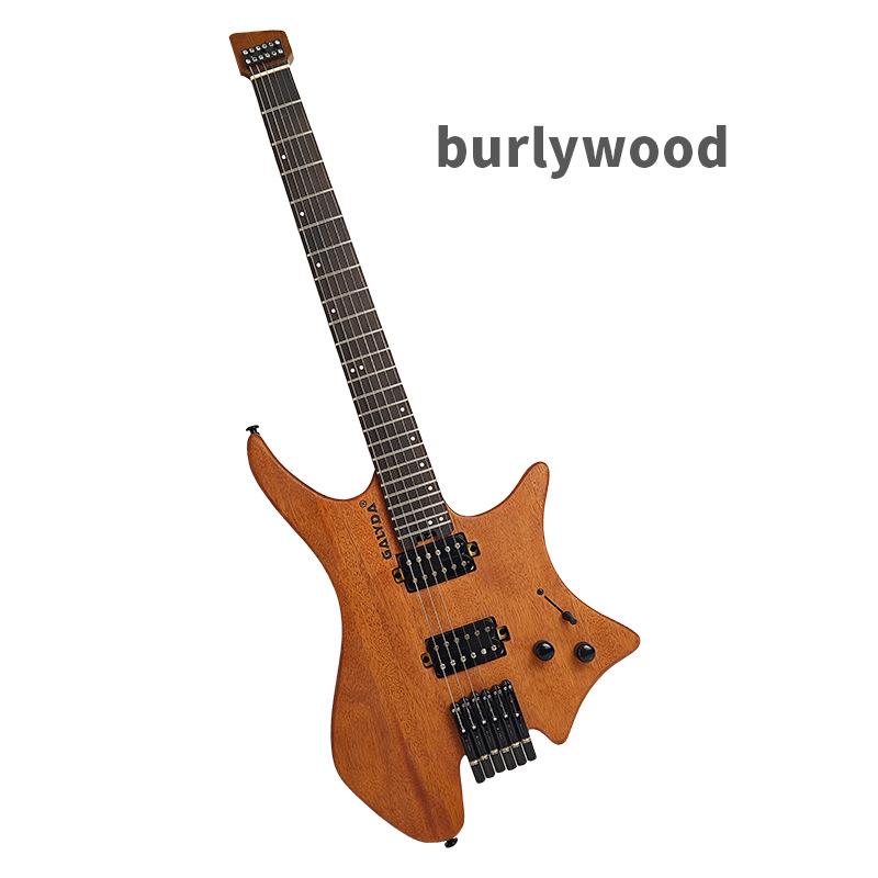 Entry-Level Rock Electric Guitar with Solid Wood & Carbonized Neck