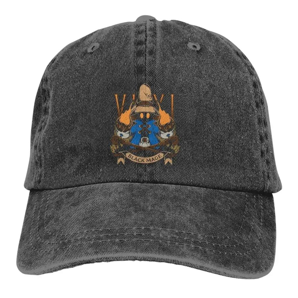 Vivi Schwarzmagier Baseballkappen Schirmmütze Final Fantasy Cid Spiel Sonnenschutz Cowboyhüte für Männer Trucker Papa-Hut