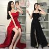 Abendkleid Kleid Damen Neu Fishtail Enganliegend Sexy Edel Elegant Lang Bankett Braut Toastkleid Rot