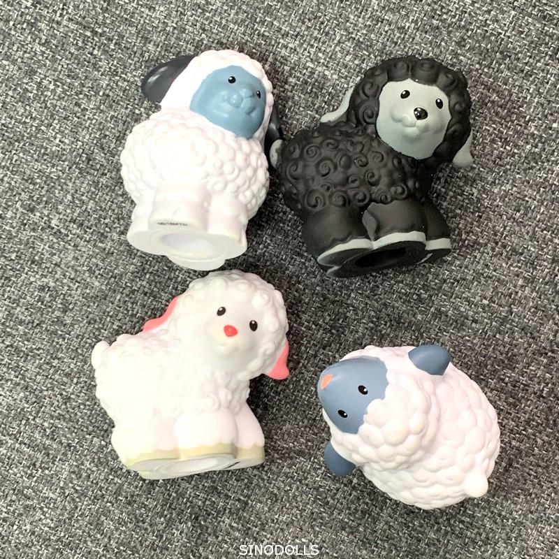 BIXE Fisher Lot Little 2inch Mini Pessoas Fazenda Zoológico Animal Desenhos animados figuras de ação brinquedos presente de Natal