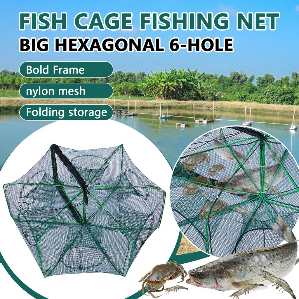 The  Foldable Fishing Trap, 2024 New The Fishing Trap Fishing Kit, Fishing Net For  Fish Shrimp Crawfish Crab