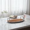 Stainless Steel Tray Modern Minimalist Decorative Geometric Home Decor for Dressing Room,