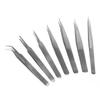 Multiple Styles Stainless Steel Tweezers Straight Curved Tweezers For Jewelry Making Jewelry Tools Jewelry Sewing Accessories