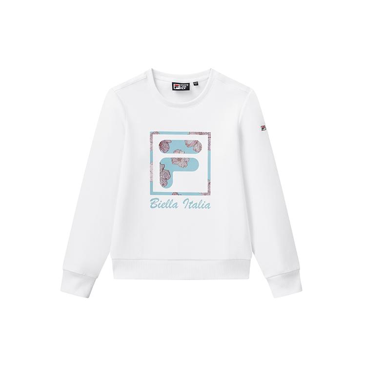 

New FILA Sweatshirts Women s White F11W018216GWT M