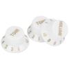 3Pcs Guitar Control Knob 1 Volume 2 Tone Fit Top Plastic Set Kit for Electric Bass GD73