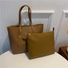 Women Large Tote Bag With Pu Material For Street Style Casual Day Out