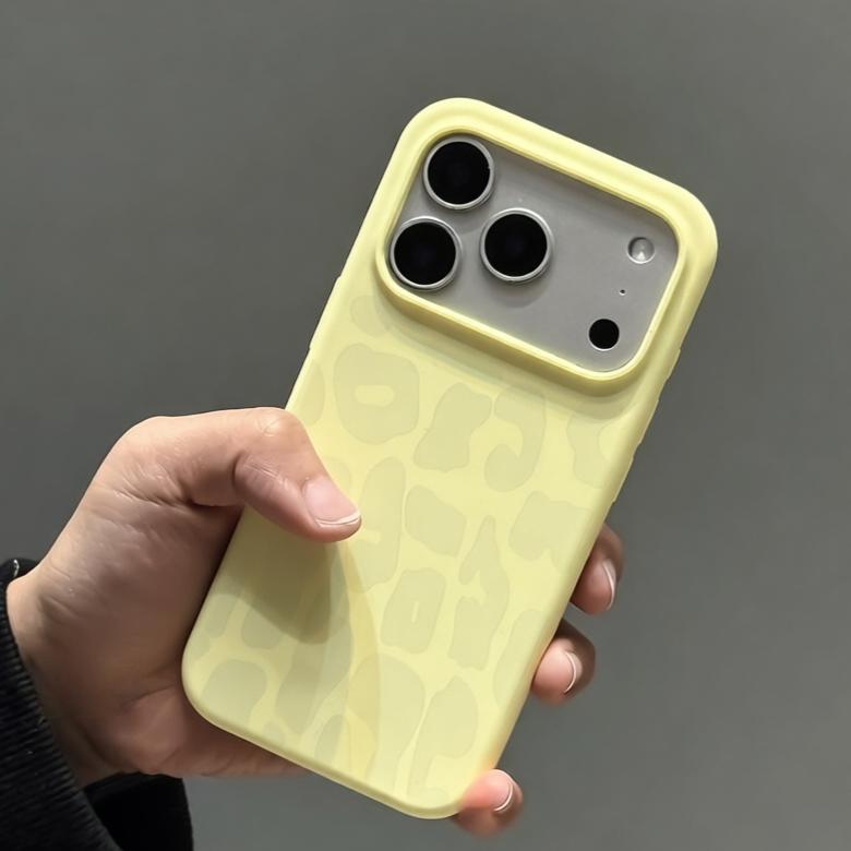 Ins Leopard Pattern Liquid Silicone Case For iPhone 17 11 12 13 14 15 16 Pro Max Plus Air Soft Camera Control Button Soft Cover