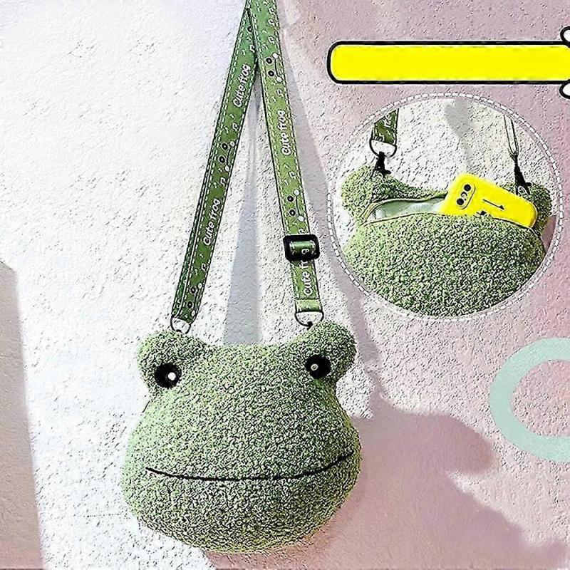 Soft Frog Plush Crossbody Bag for Women Boys and Girls - A Charming Gift for All Ages