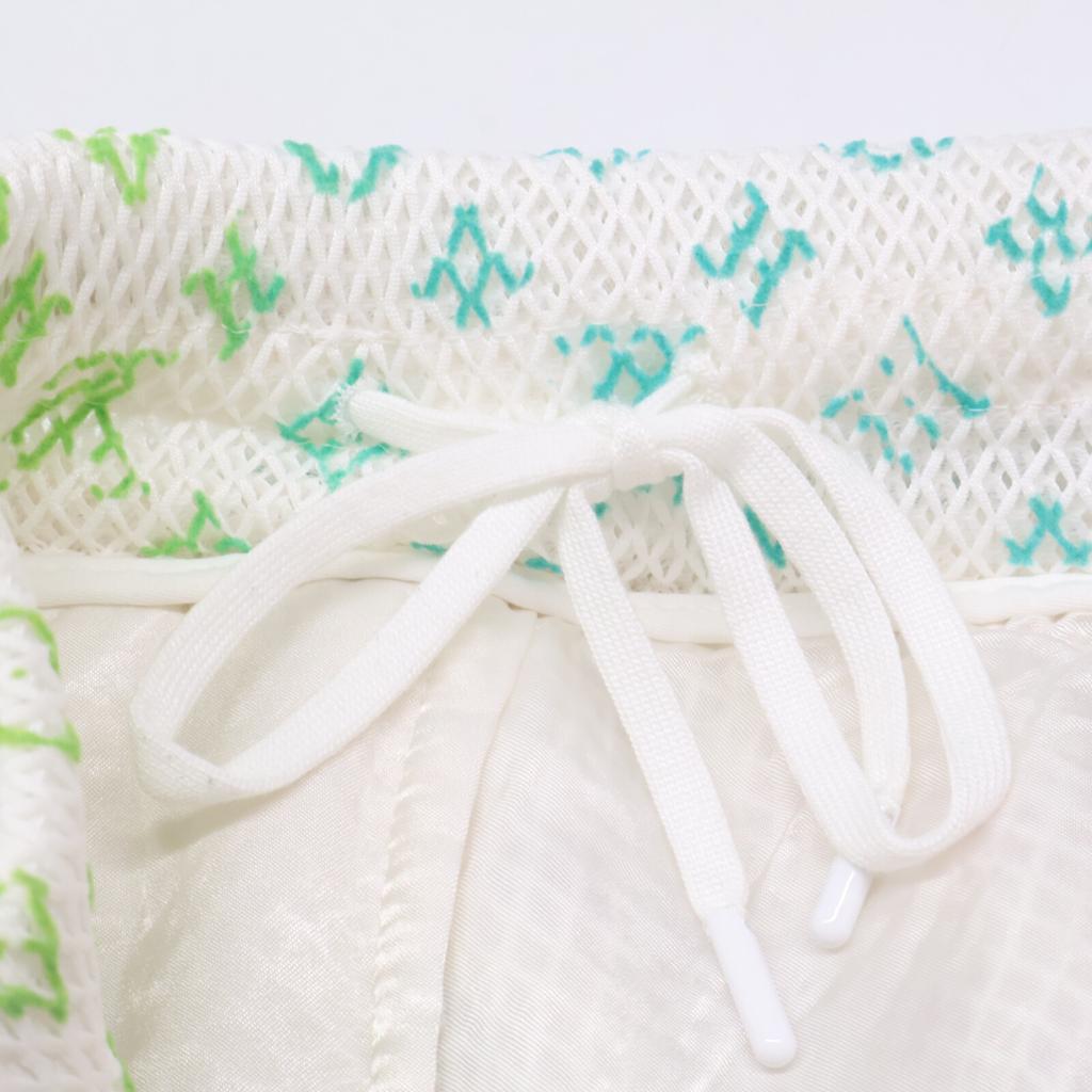 Louis Vuitton RM221 KD2 HMP83W Gradient Monogram Mesh Shorts Bottoms 42 whiteUsed