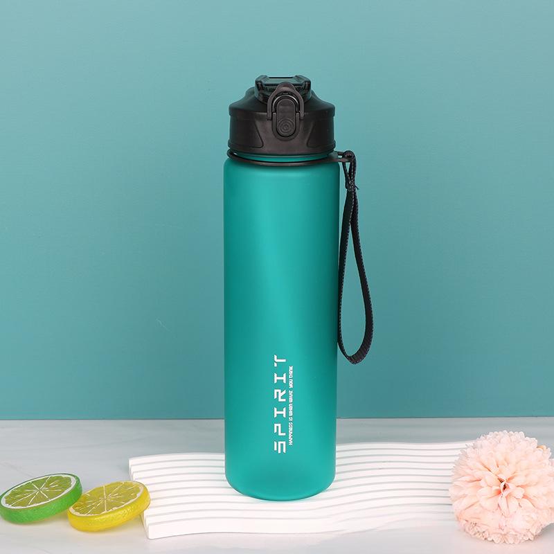 Portable Frosted Cup Reusable Large Capacity Student Outdoor Water Bottle Leak Proof Drinking Water Bottle Fitness Sports Kettle
