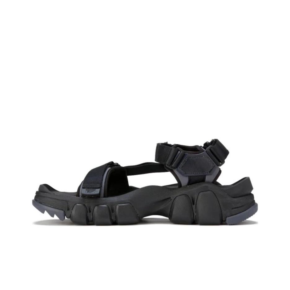 ONITSUKA TIGER Dentigre Series Riemen Bequeme Vielseitige Strandsandalen Unisex Sandalen Schwarz 1183B256-001