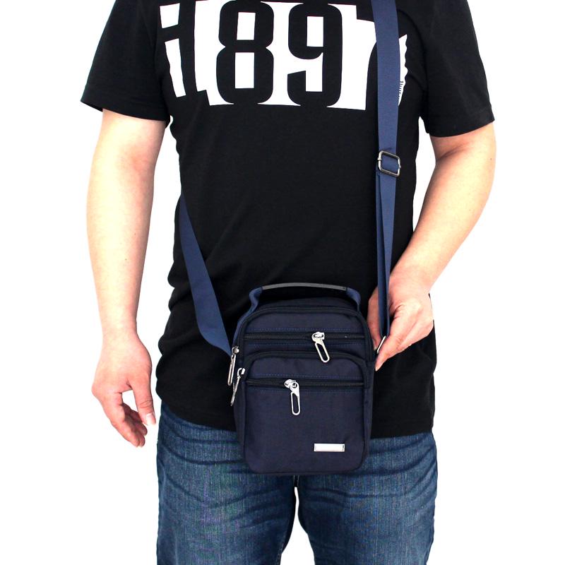 Men's Waterproof Oxford Canvas Crossbody Small Backpack - Korean Style