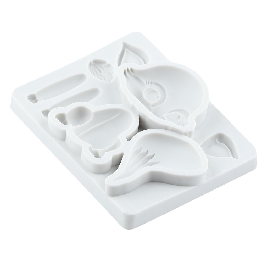 Woodland Animal Silicone Mold Fox Fondant Molds Cake Decorating Tools Theme Cake Dessert Decorated Chocolate Candy Mold