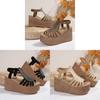 Roman Sandals Women Summer Thick Sole Platform With Elastic Band For Casual Wear