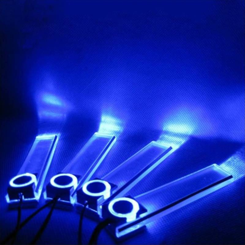 Automotive Interior Led Atmosphere Light Kit With Blue Glow For All Vehicles