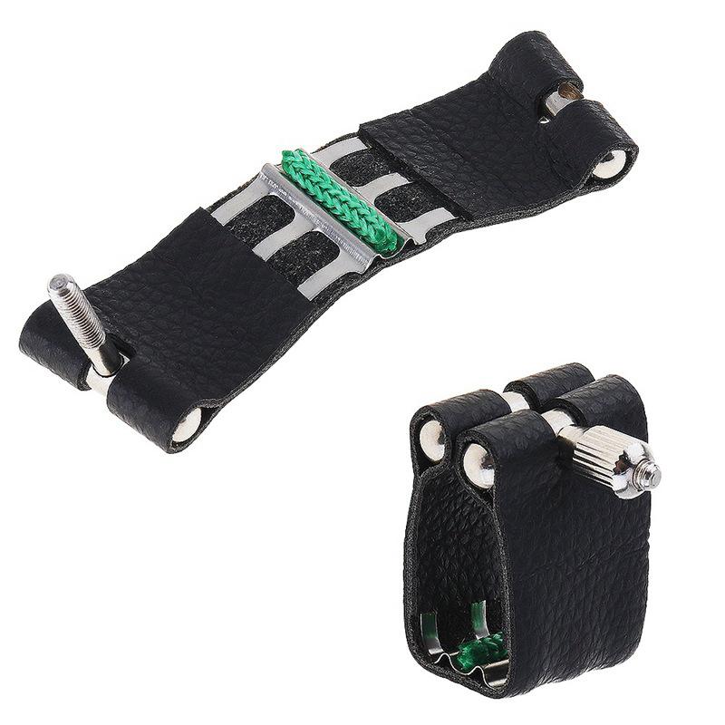 Pu Leather Soprano B Clarinet Rubber Mouthpiece Ligature Musical Wind Instrument Parts Saxophone Accessories