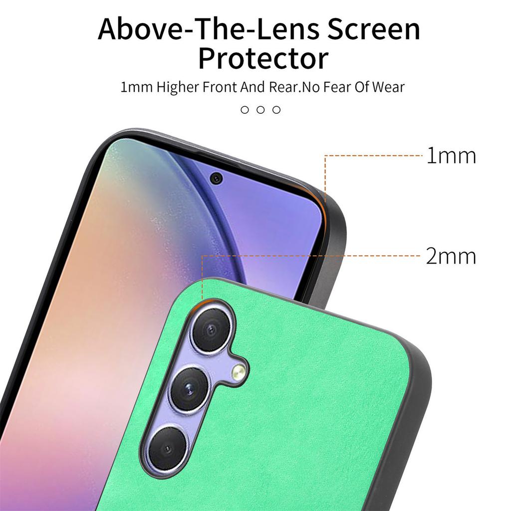 For Samsung Galaxy A54 5G Leather Back Case Compatible with MagSafe Skin-Touch Phone Cover