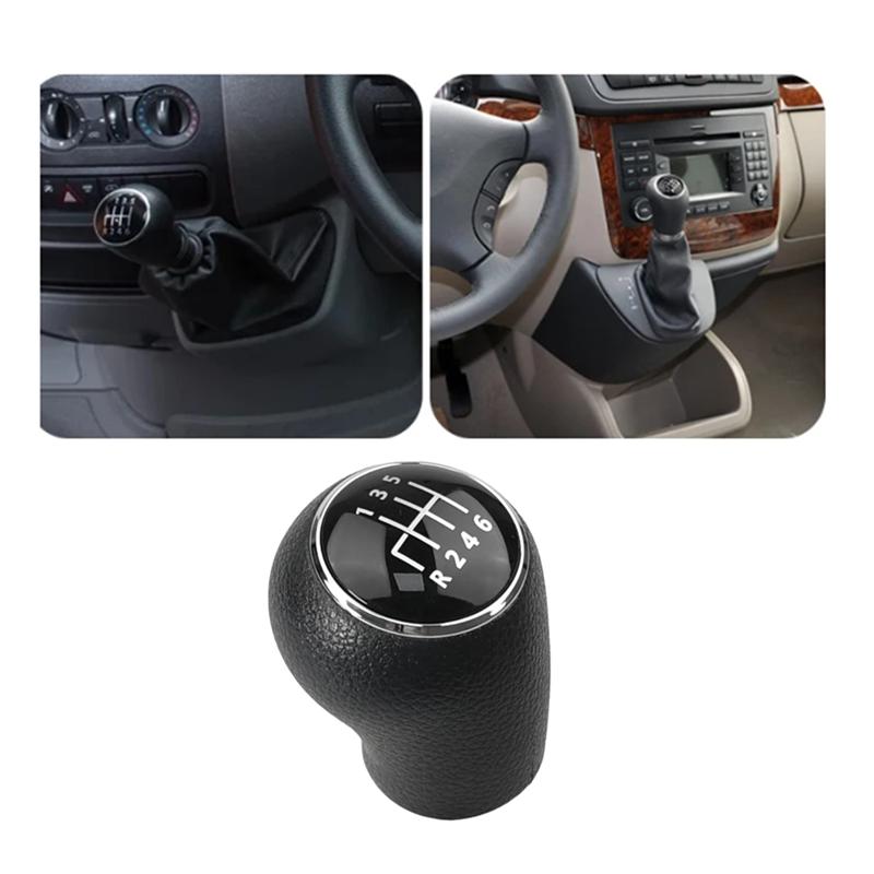 A90Q-Gear Shift Knob 6-Speed Car Gear Lever Head For VW Crafter Mercedes Vito Viano W639 Sprinter 906